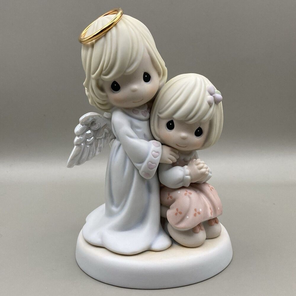 Precious Moments "Always By Your Side" Guardian Angel Girl Porcelain Figurine